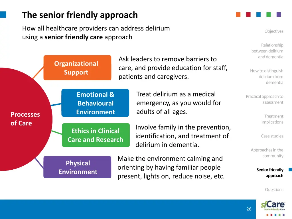 the senior friendly approach