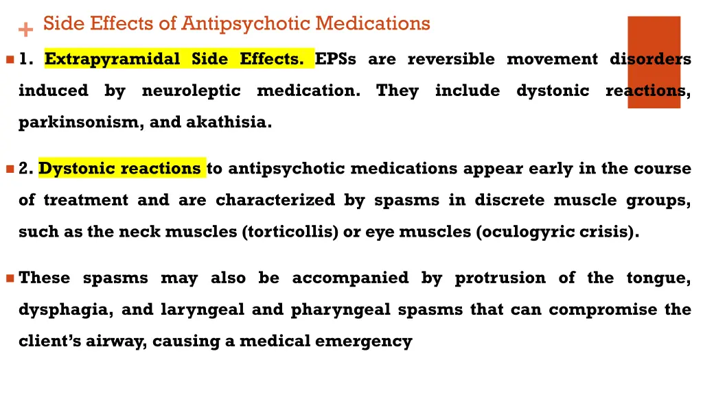 side effects of antipsychotic medications