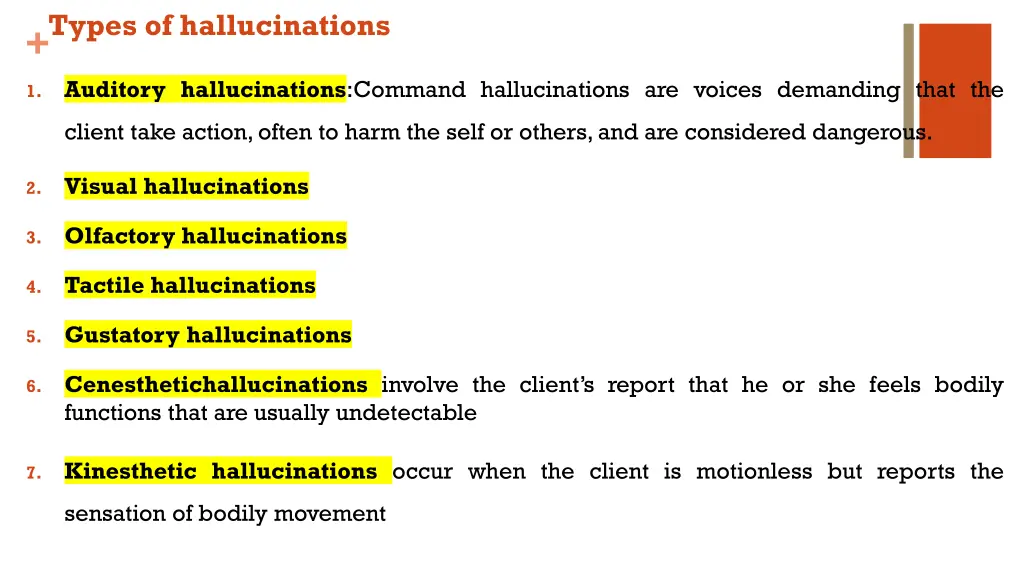 types of hallucinations auditory hallucinations