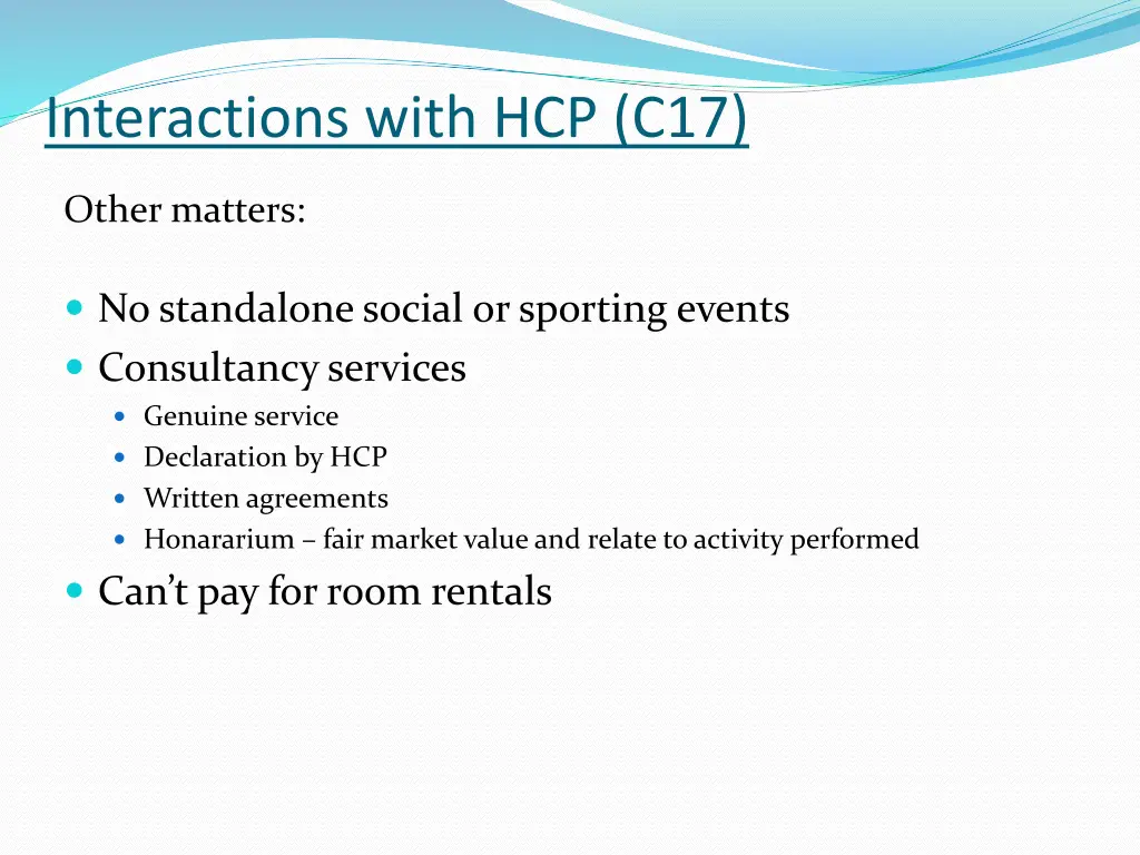 interactions with hcp c17 1