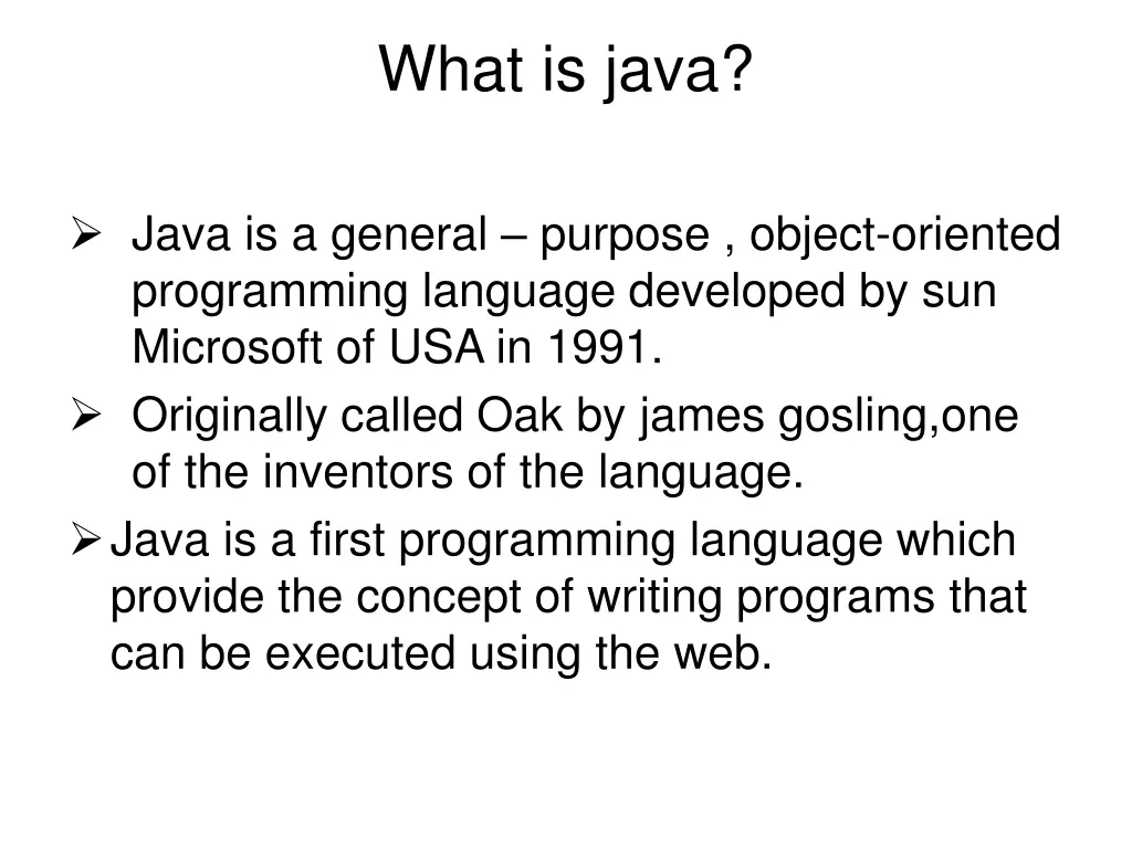 what is java