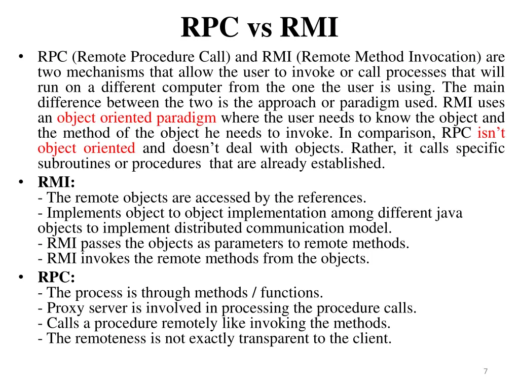 rpc vs rmi