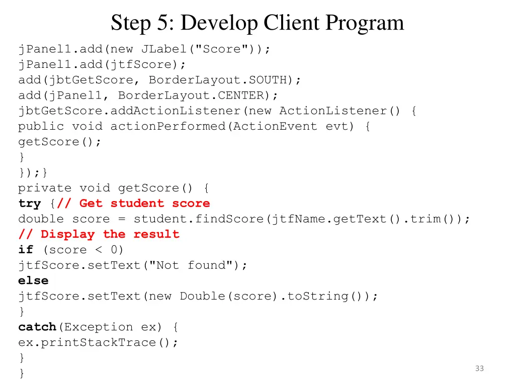 step 5 develop client program 2