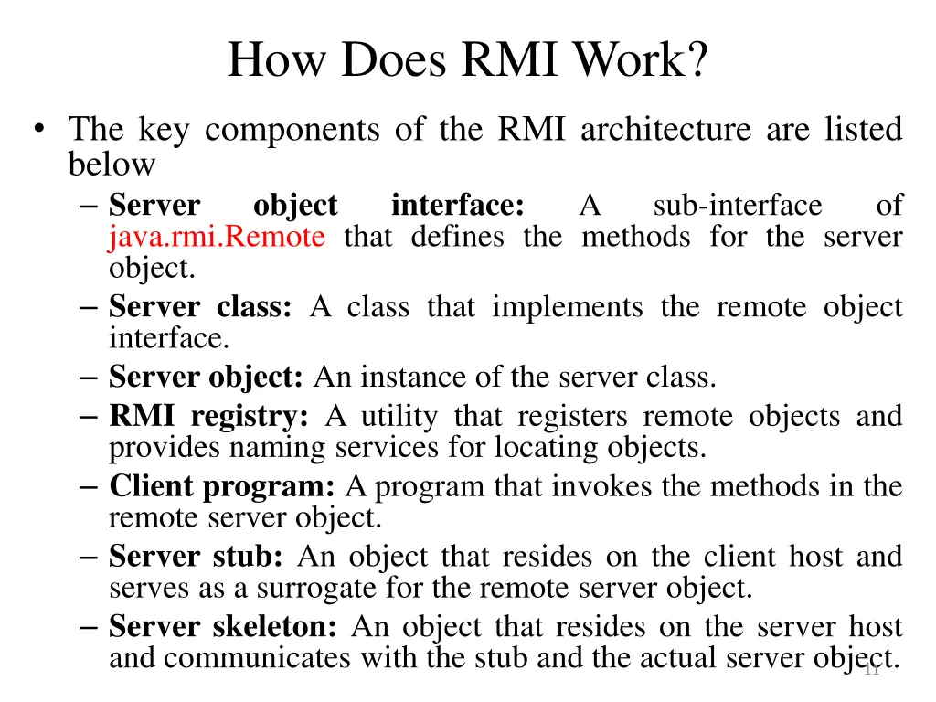 how does rmi work