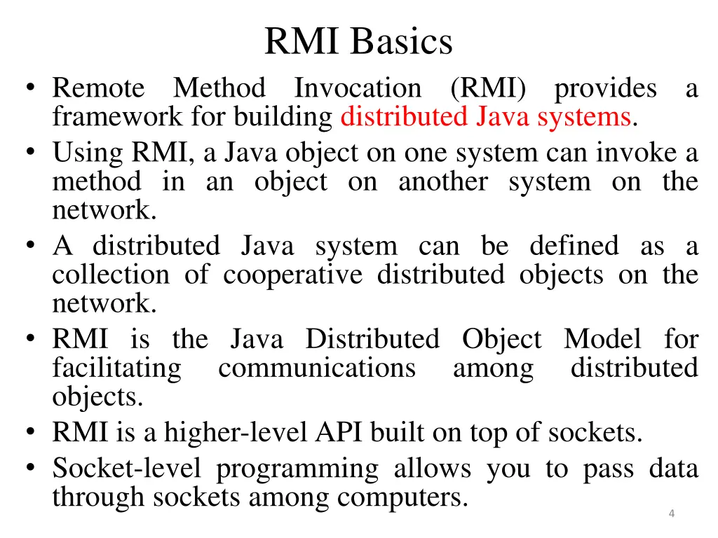 rmi basics