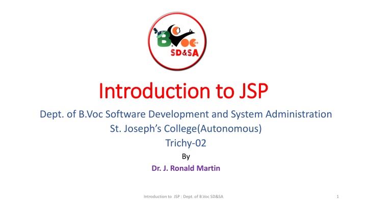 introduction to jsp introduction to jsp dept