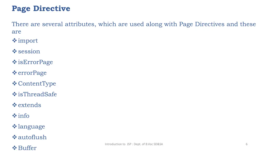 page directive