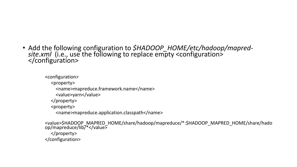 add the following configuration to hadoop home 2