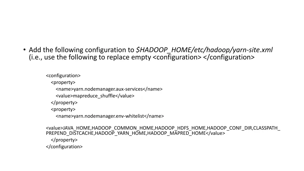 add the following configuration to hadoop home 3