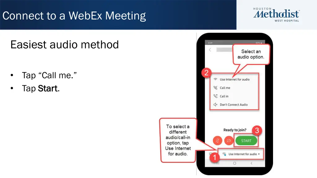 connect to a webex meeting