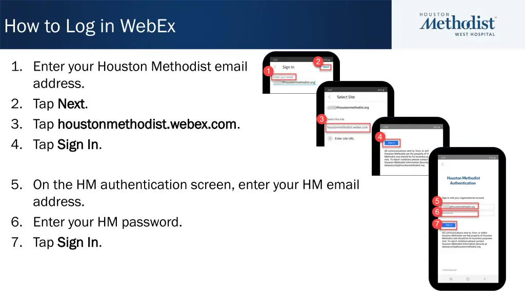 how to log in webex