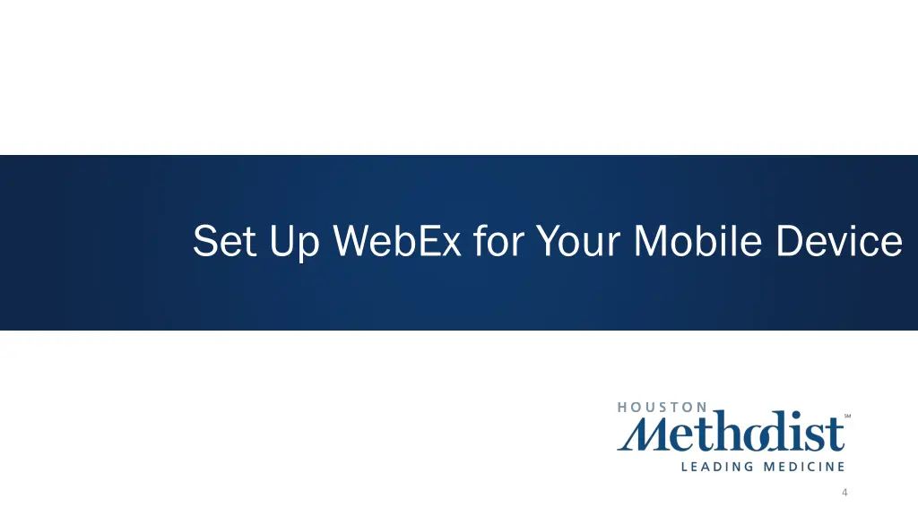 set up webex for your mobile device