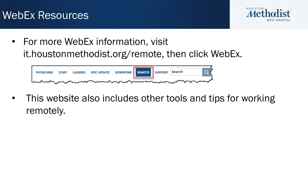 webex resources