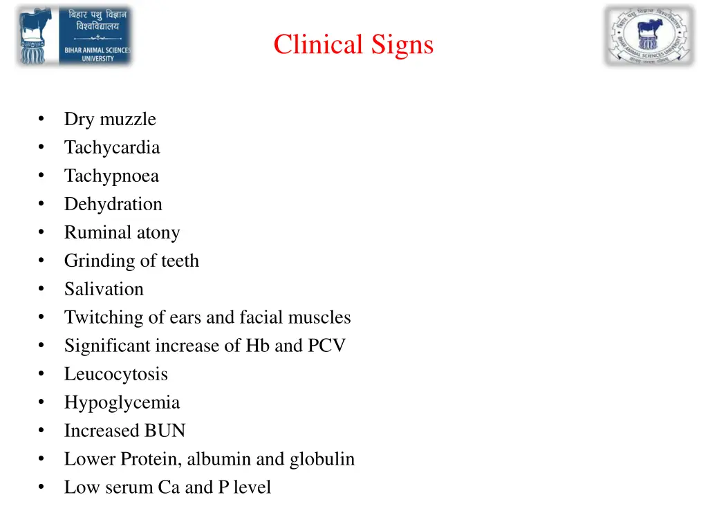 clinical signs 1