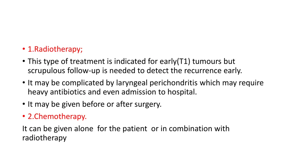 1 radiotherapy this type of treatment