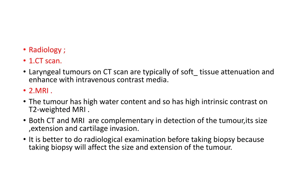 radiology 1 ct scan laryngeal tumours on ct scan