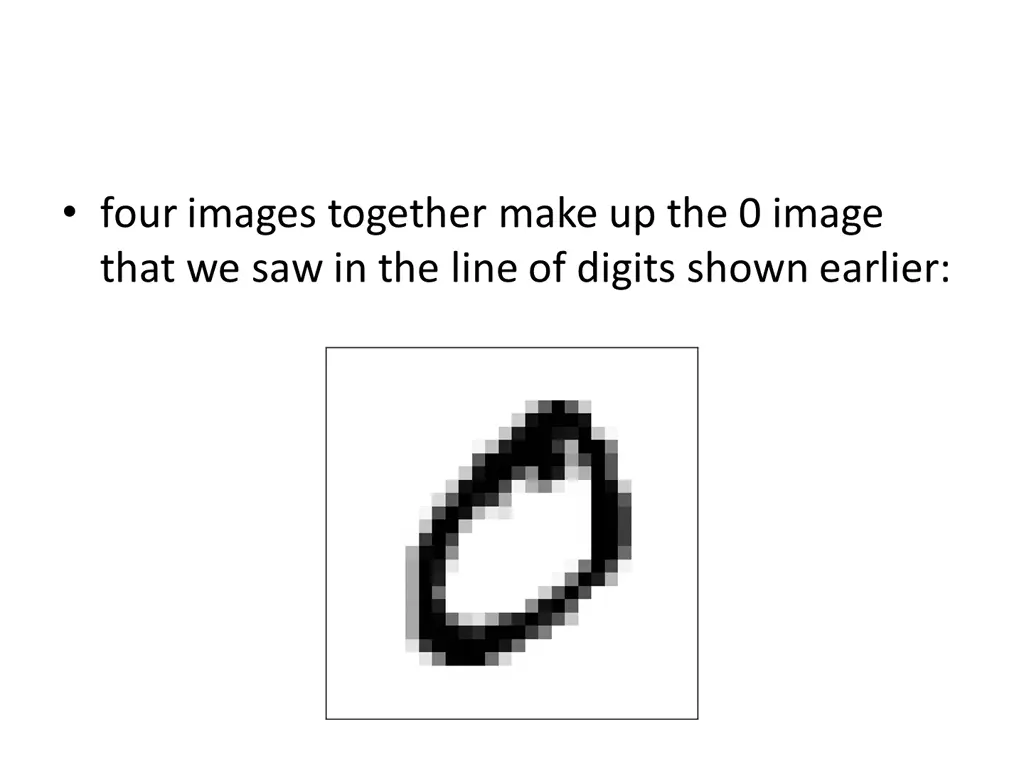 four images together make up the 0 image that