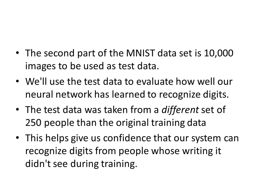 the second part of the mnist data