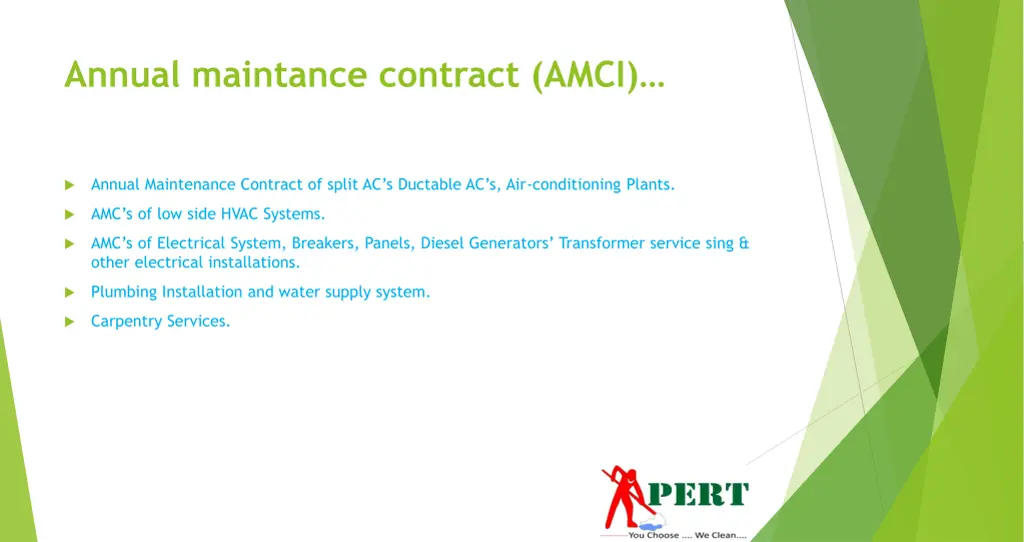 annual maintance contract amci