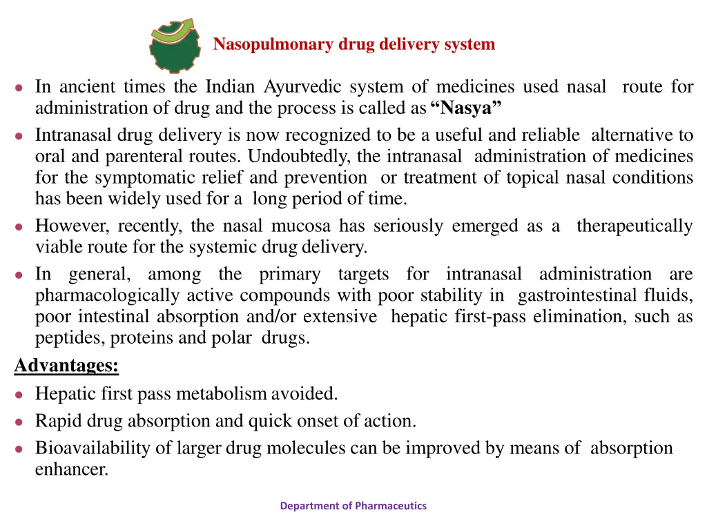 nasopulmonary drug delivery system 1