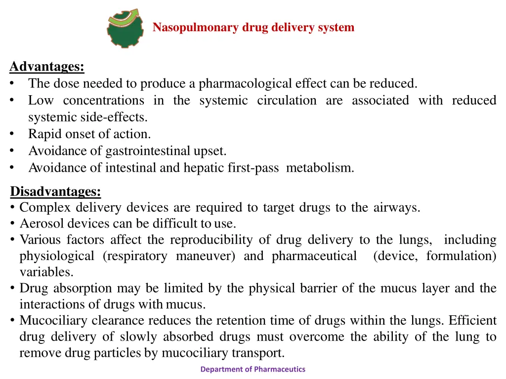 nasopulmonary drug delivery system 13