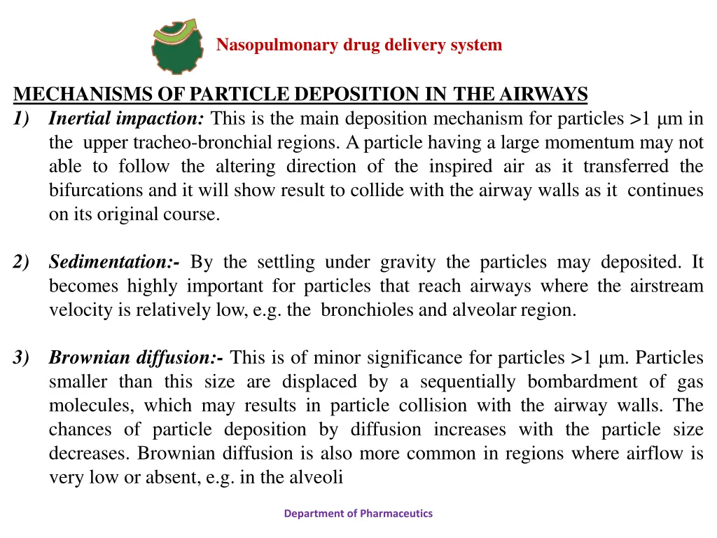 nasopulmonary drug delivery system 16