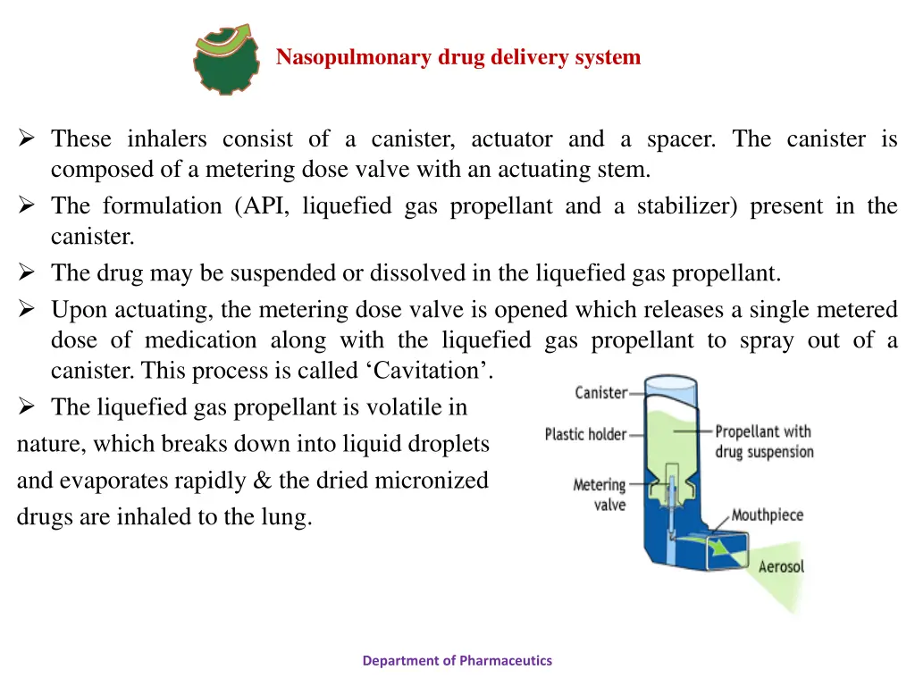 nasopulmonary drug delivery system 27