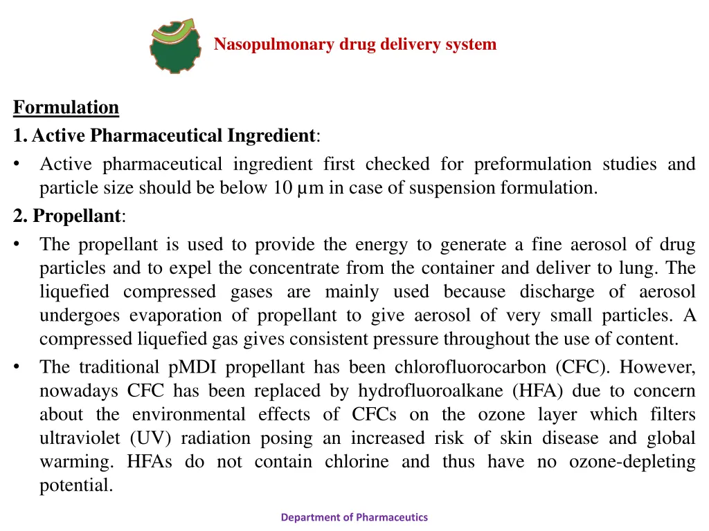 nasopulmonary drug delivery system 28