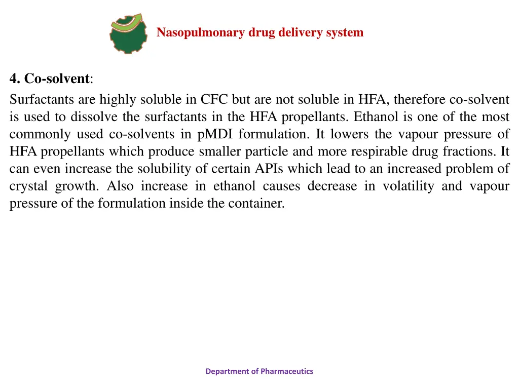 nasopulmonary drug delivery system 30