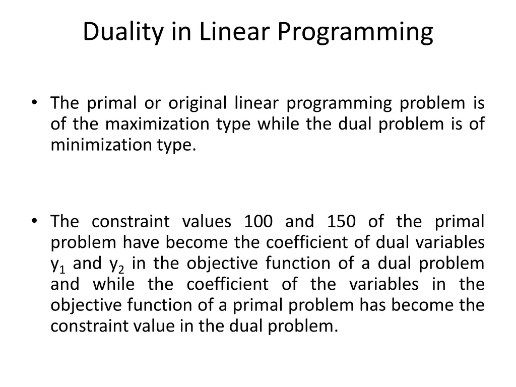 duality in linear programming 2