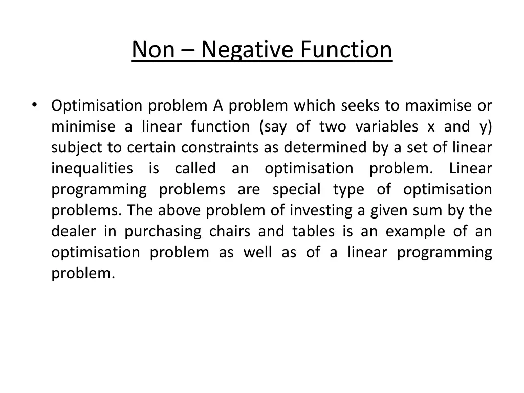 non negative function 2