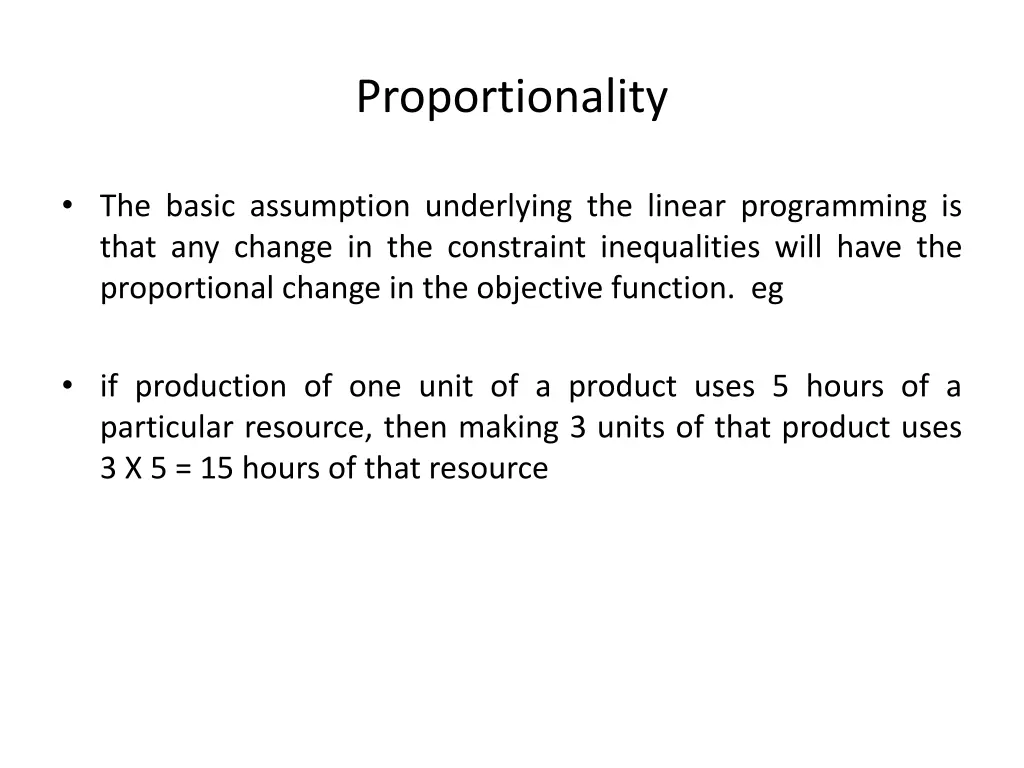 proportionality