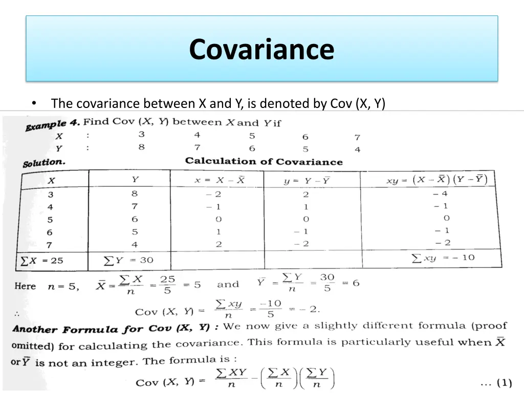 covariance