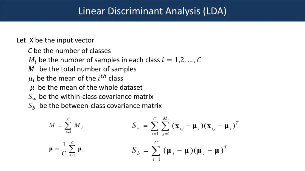 linear discriminant analysis lda 1