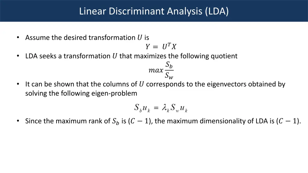 linear discriminant analysis lda 2