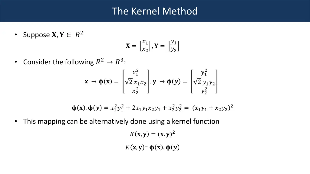 the kernel method 1