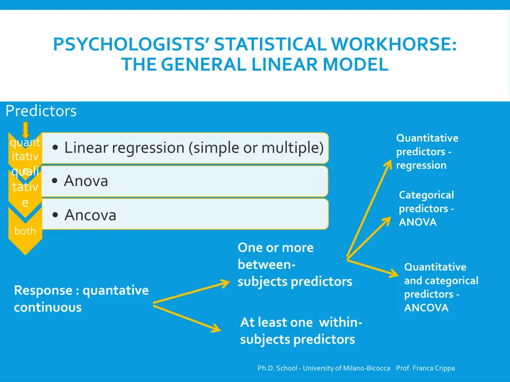 psychologists statisticalworkhorse the general