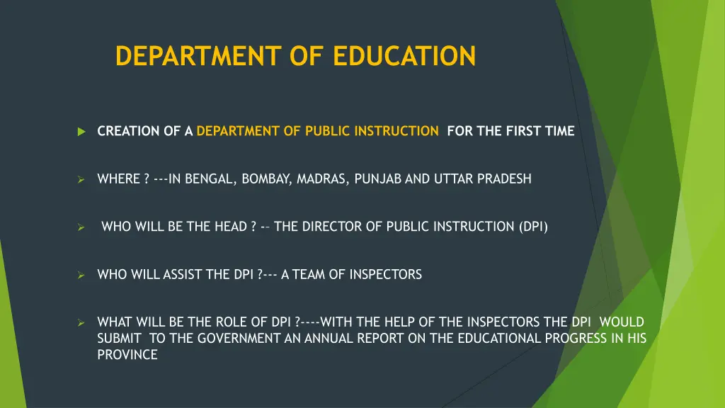 department of education