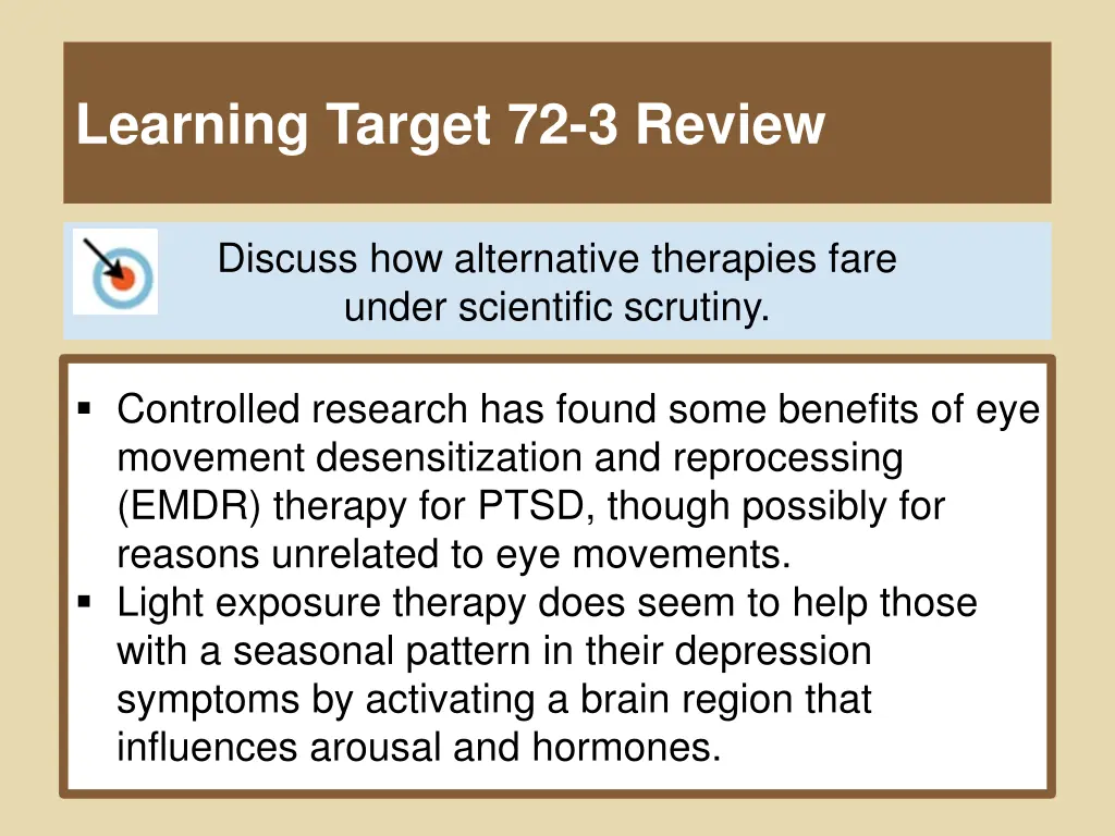 learning target 72 3 review