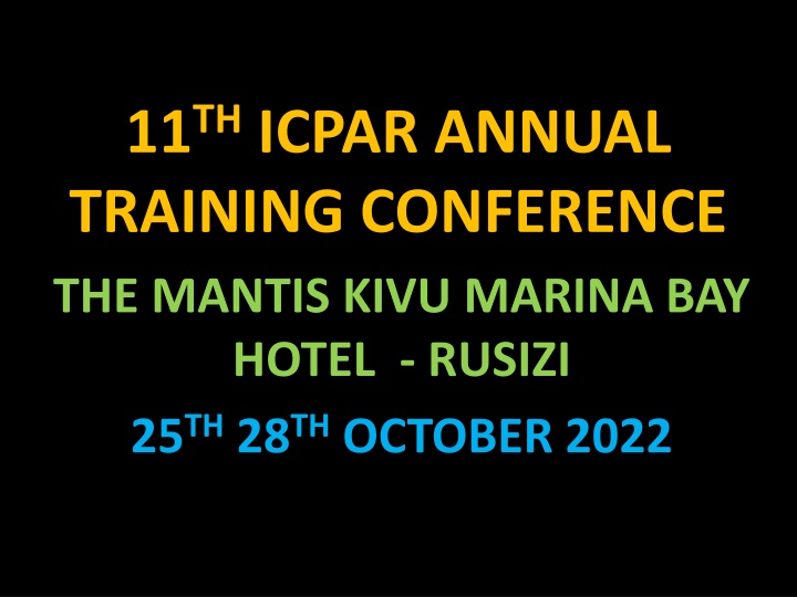 11 th icpar annual training conference the mantis