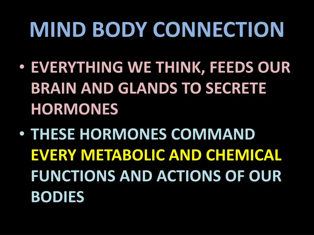 mind body connection