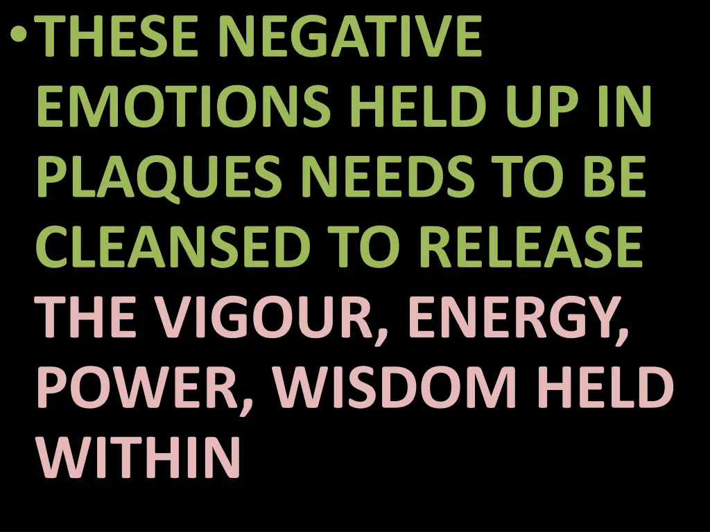 these negative emotions held up in plaques needs