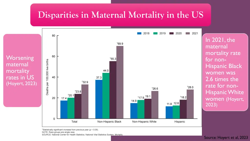 disparities in maternal mortality in the us