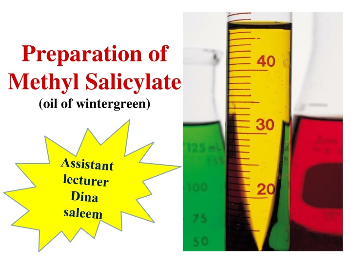 preparation of methyl salicylate