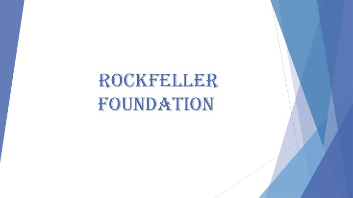 rockfeller foundation