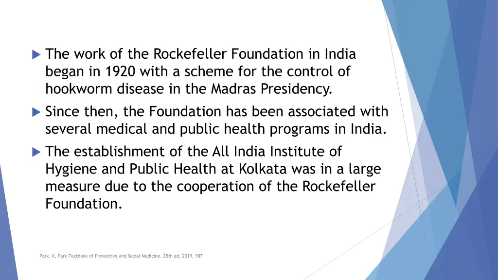 the work of the rockefeller foundation in india