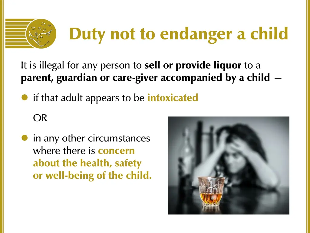 duty not to endanger a child