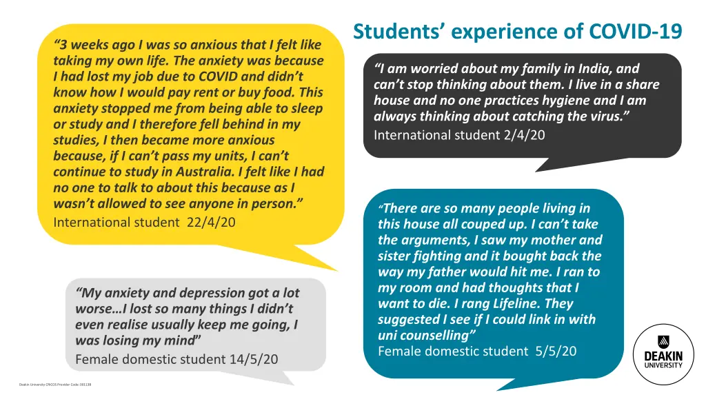 students experience of covid 19