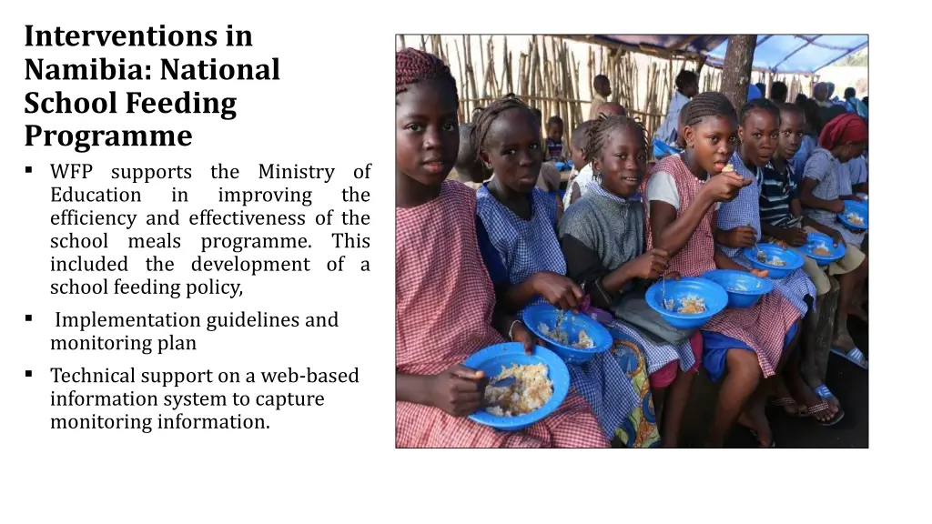 interventions in namibia national school feeding