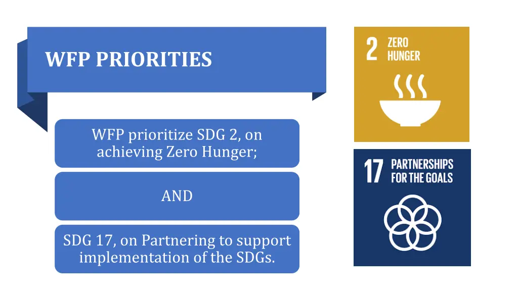 wfp priorities